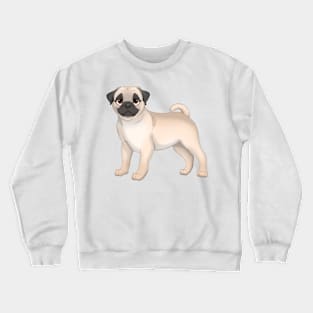 Fawn Pug Dog Crewneck Sweatshirt